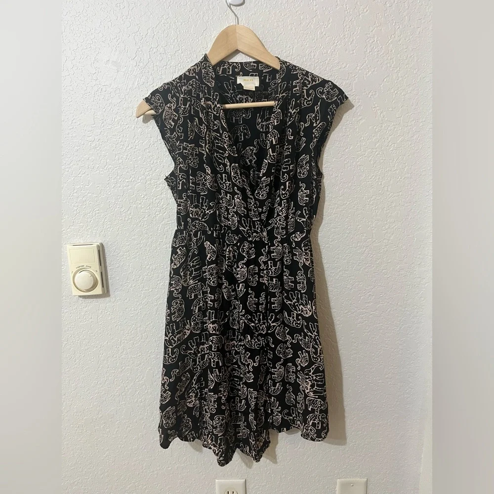 Anthropologie Maeve Elephant Noronha Faux Wrap Size XSmallP - Picture 1 of 12